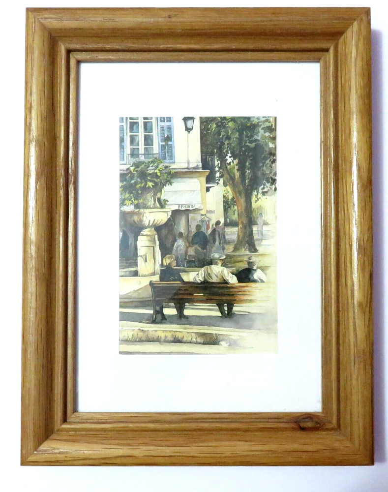 VERY NICE 5" X 7" PICTURE PHOTO FRAME WITH PRINT