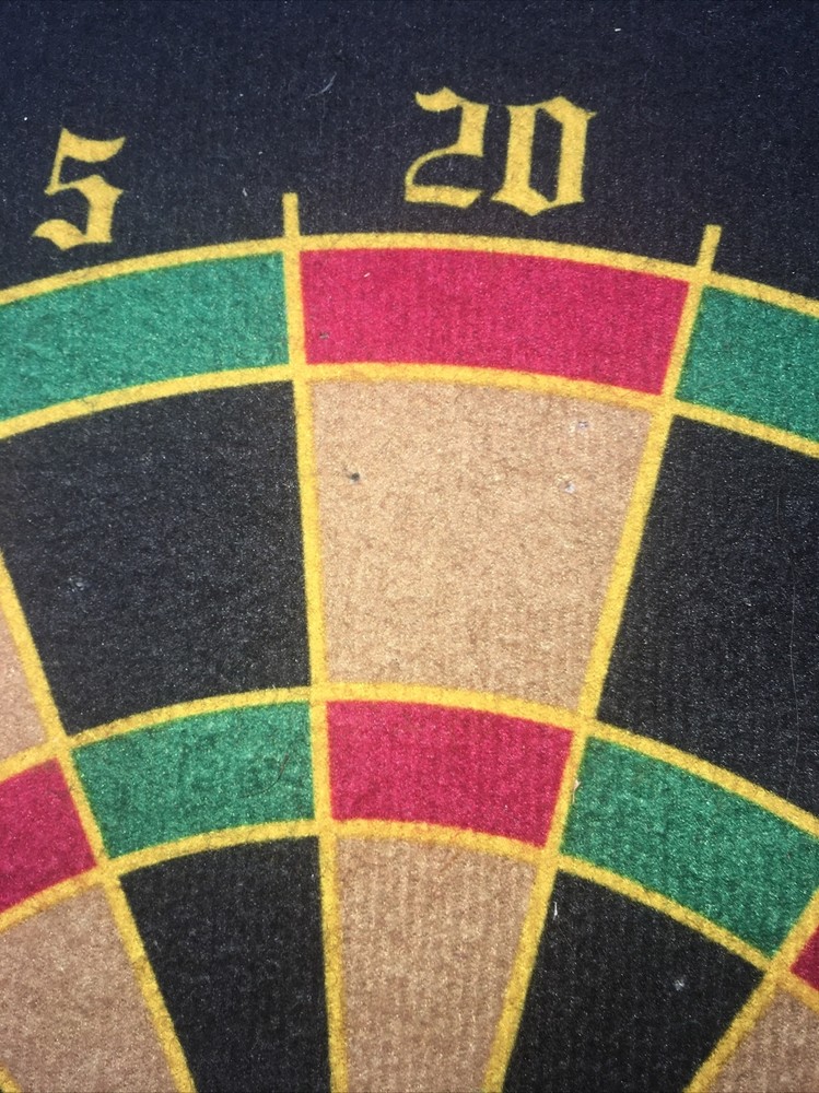 Vintage Cloth Dart Board Wall Hanger