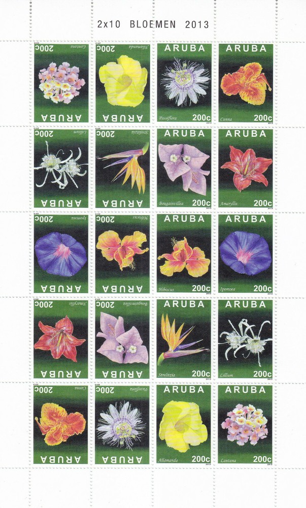 Arubu Issue 2013 (FS 700-709) Flowers