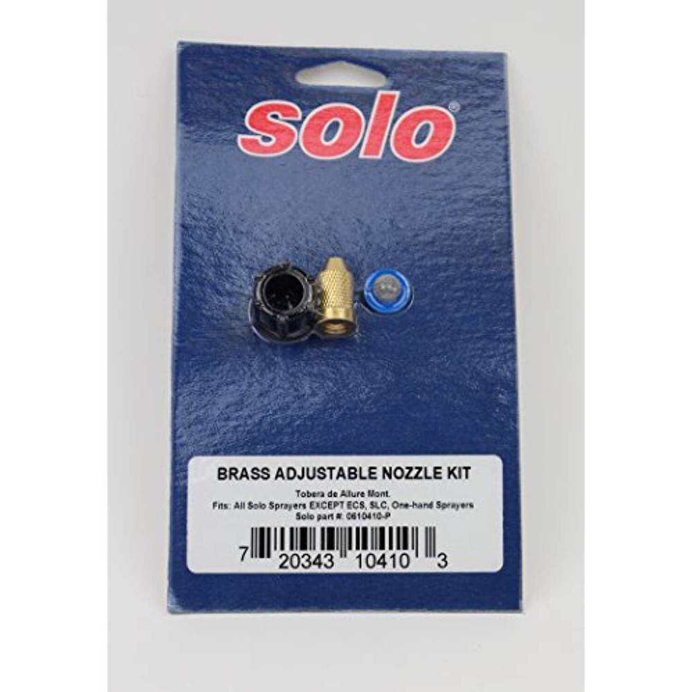 Solo 0610410-P Sprayer Brass Adjustable Nozzle Kit