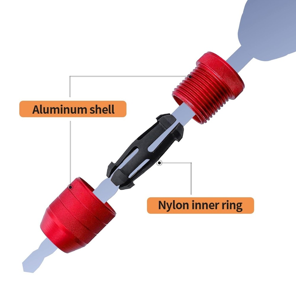 2-Piece Adjustable Aluminum Drill Stop Set - Versatile for Multiple Materials