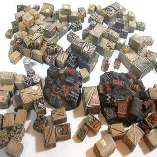HO Clutter, Crates and Boxes