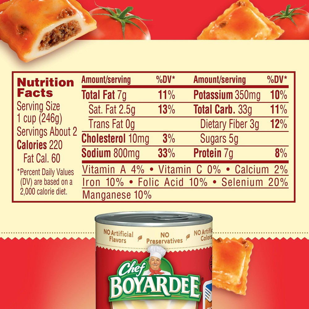 Chef Boyardee Beef Ravioli 15 oz 4 Pack