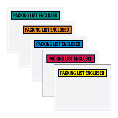 Panel Face "Packing List Enclosed" Envelopes