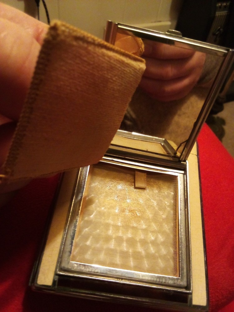 1930s Deco Ronson Cigarette Case Lighter Compact