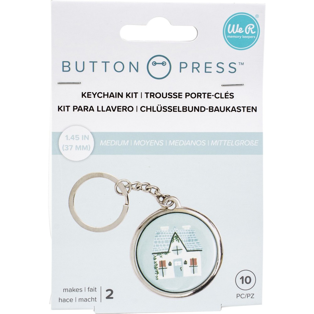 We R Button Press Keychain Kit-Makes 2