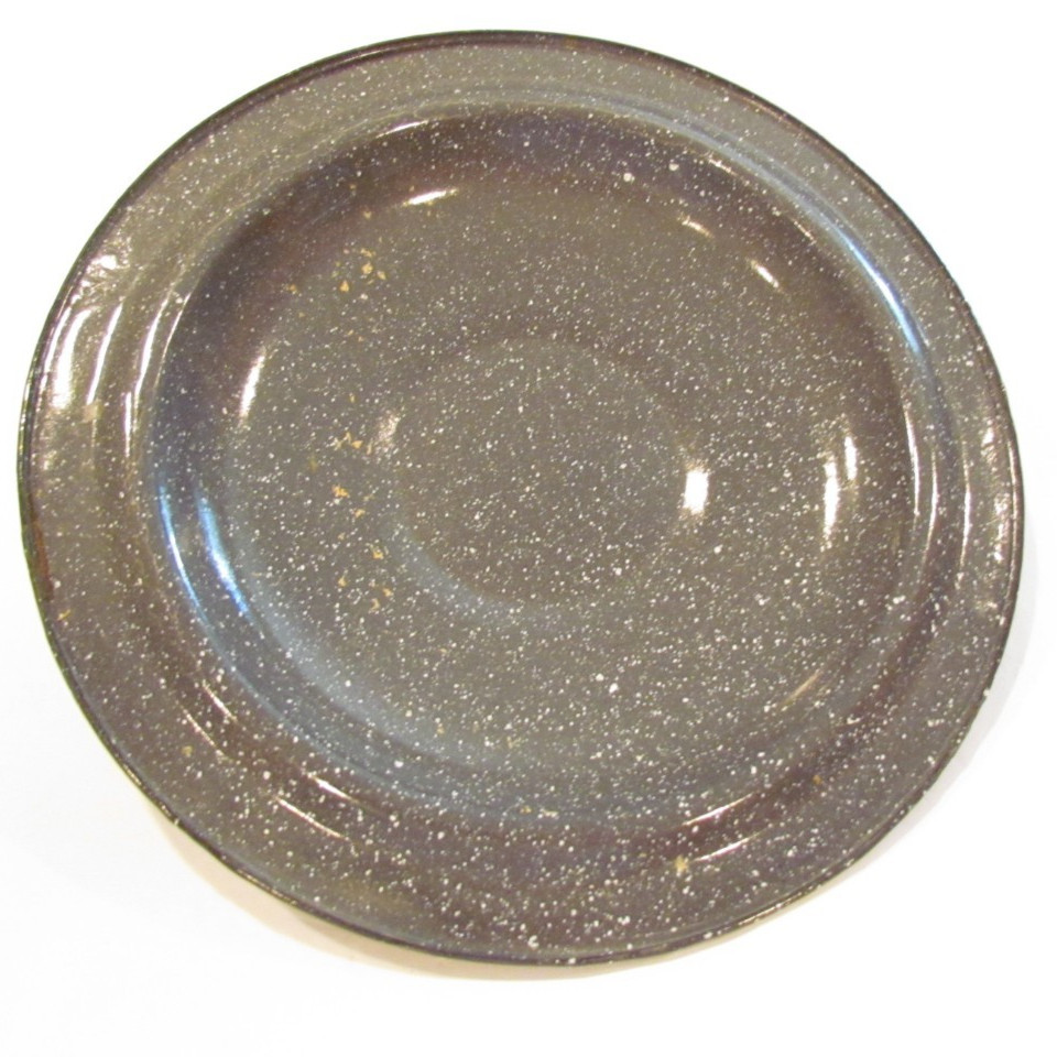 Gray Speckled Enamelware Replacement Handle Top Pot Lid 7 3/4"