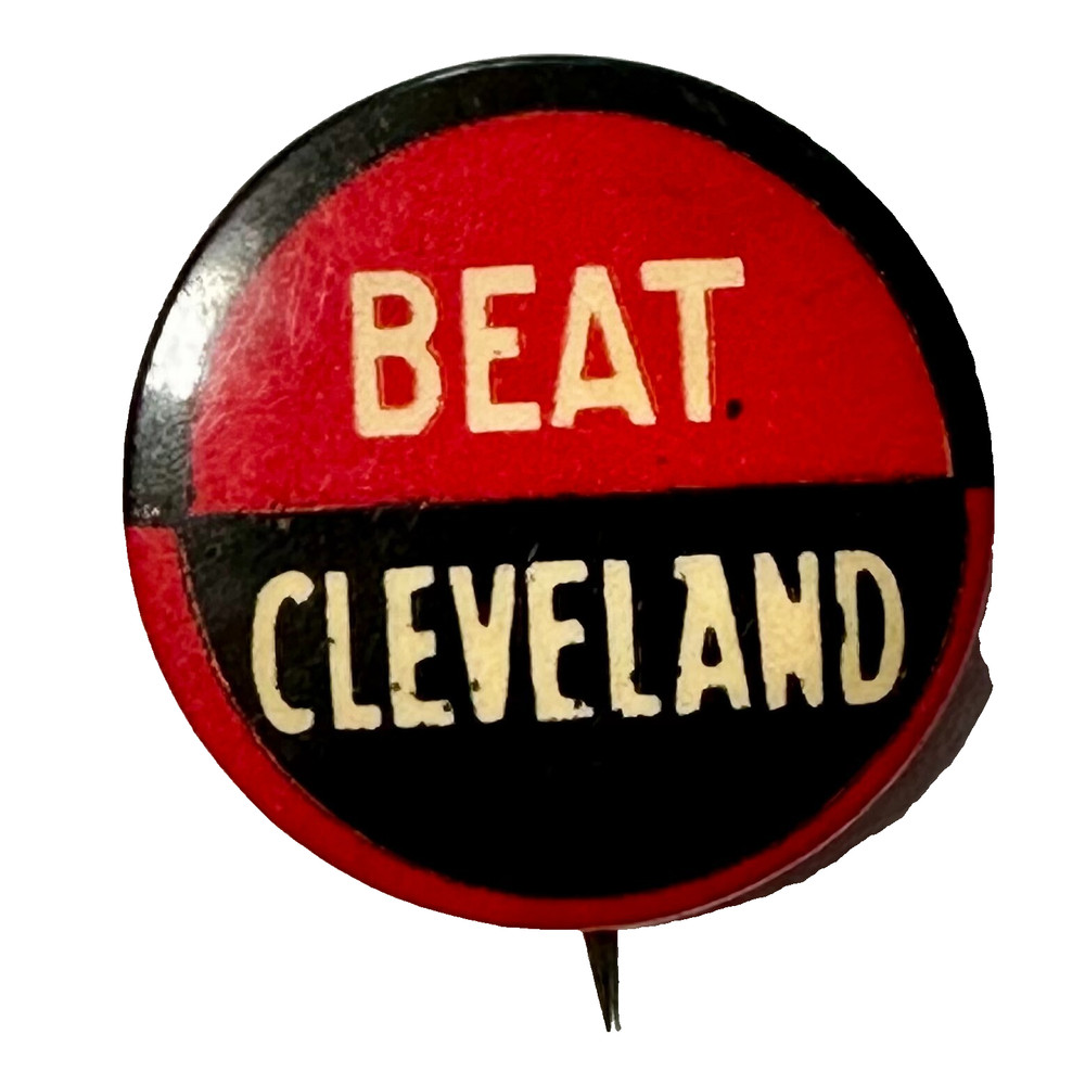 Vintage Beat Cleveland 1" Celluloid Pinback Button