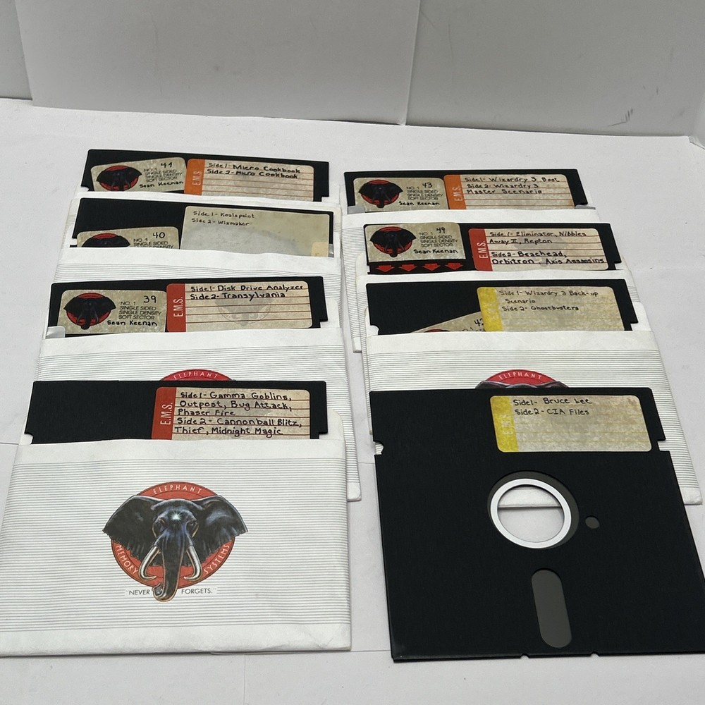 Brand Vintage Elephant Memory Systems Floppy Disk USED