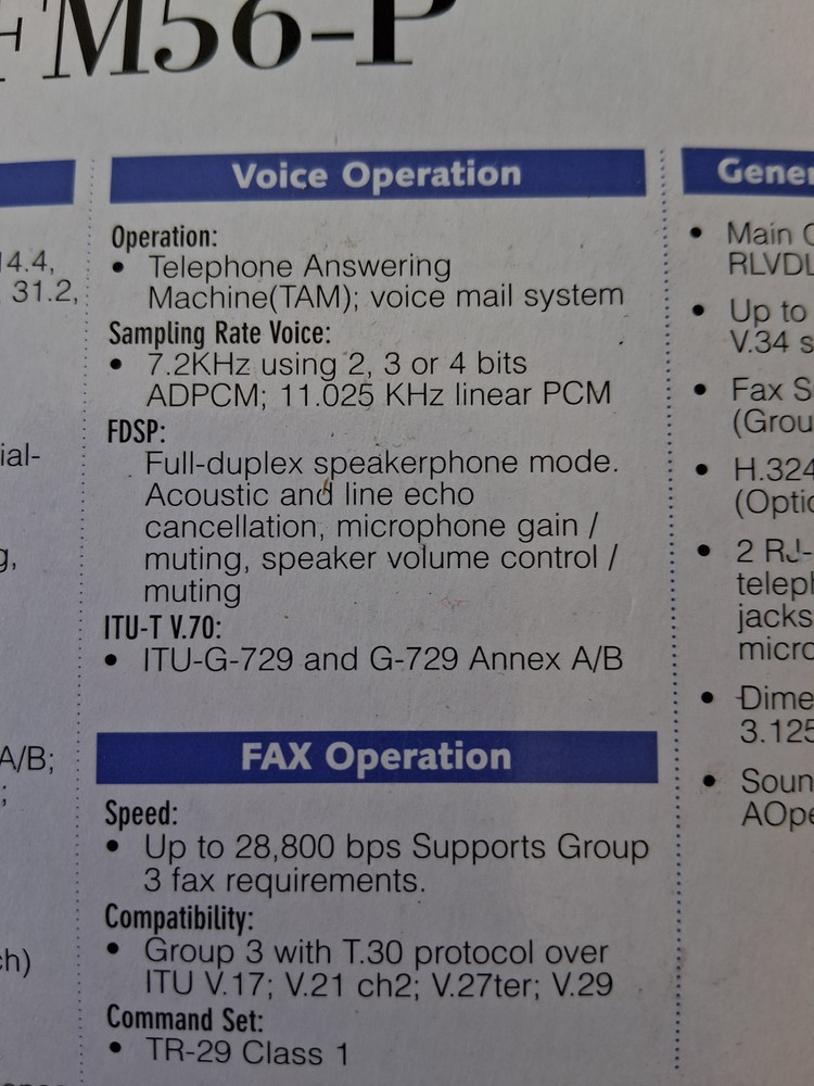 Fax/Modem/Voice AOpen FM596-P from Component Solutions