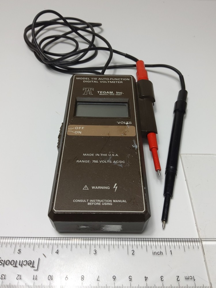 TEGAM MODEL 110 AUTO-FUNCTION DIGITAL VOLTMETER T-40580 (USED NOT TESTED)