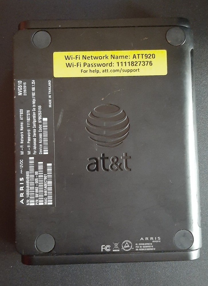At&t Arris Router