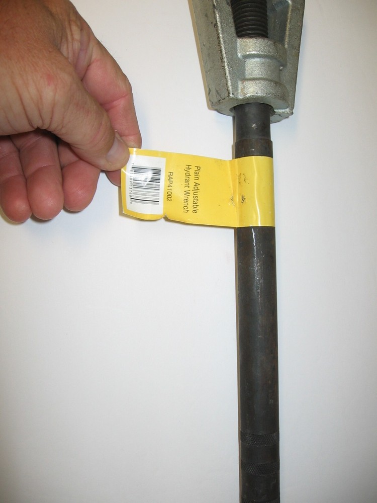 Raptor RAP41002, 18" Adjustable Hydrant Plain Wrench New with Tag