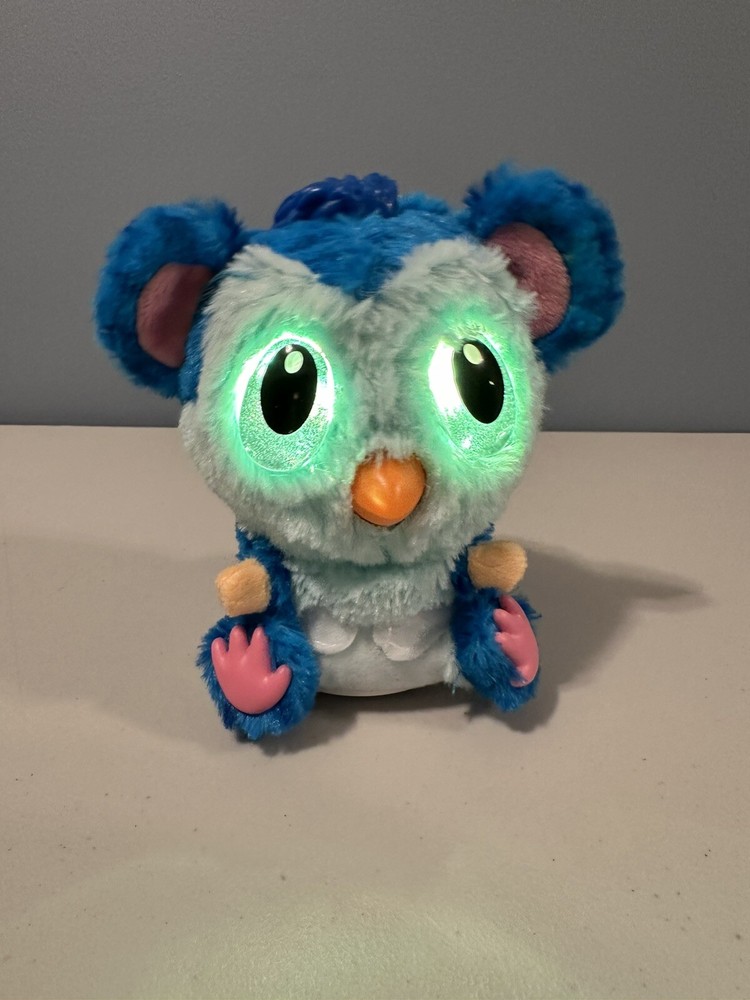Hatchimals Interactive Hatchibabies Blue Owl 6 Tested Working Large Sparkle Eyes