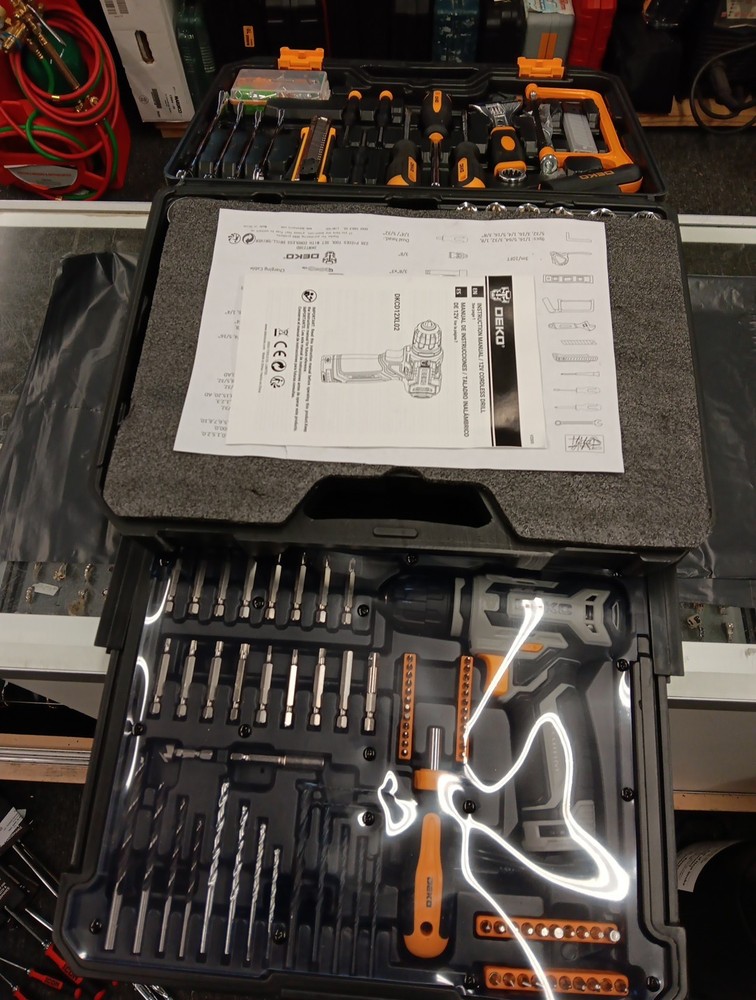DEKO DRILL TOOL KIT SET HOME MECHANIC