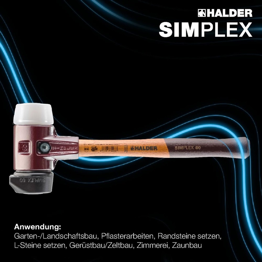 Plusbox Starter Kit, SIMPLEX Soft Face Hammer D60, Rubber Composition with Stand/Sup...