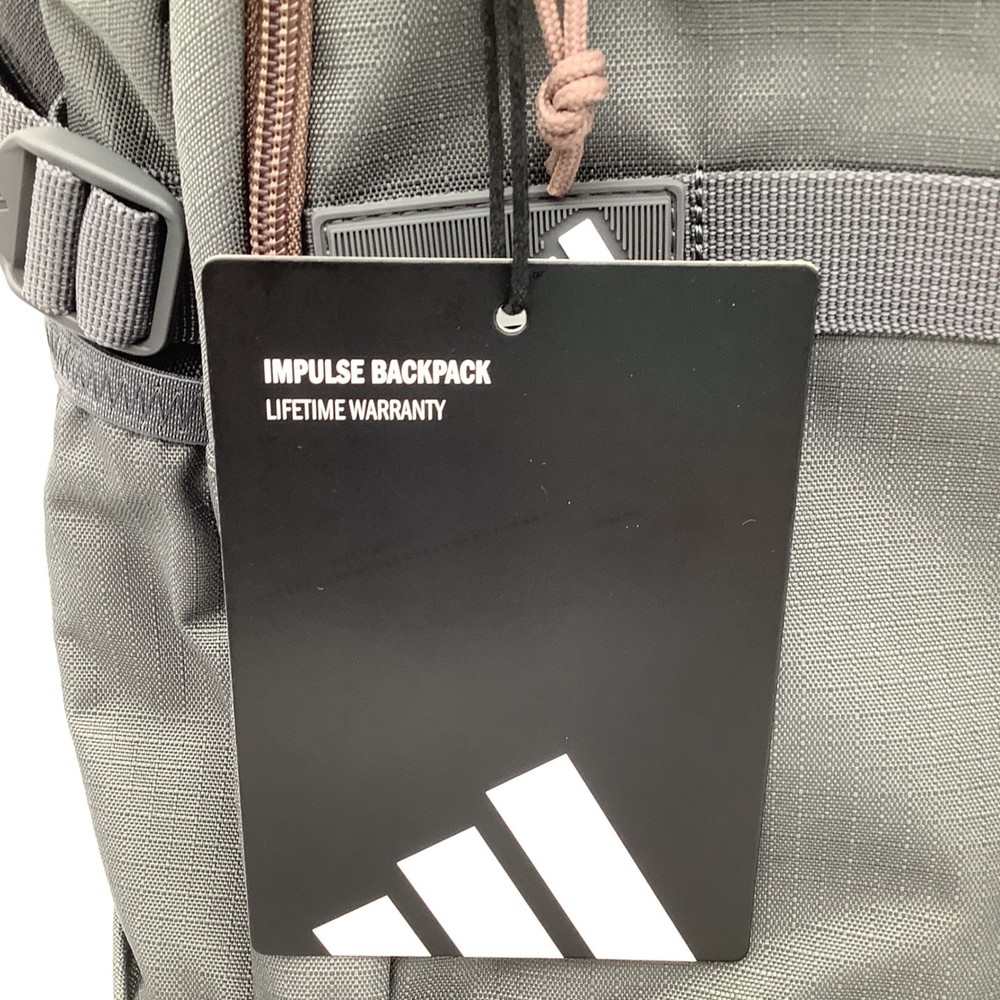 Adidas Impulse Backpack Grey Four Trace Brown Laptop Hydration Storage