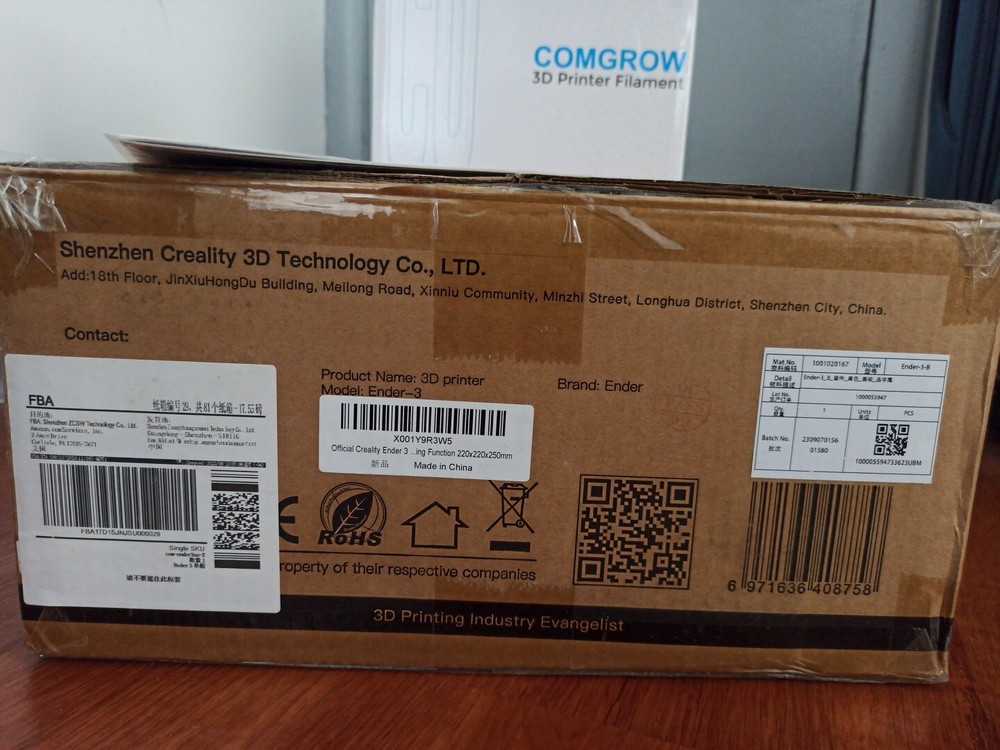 Creality Ender 3 3D Printer Fully Open Source with Filament (White Color)