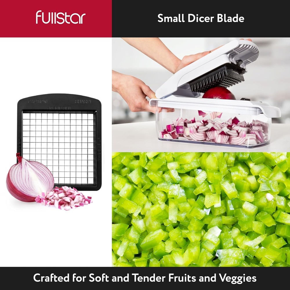 Fullstar Blade Replacement Set for Vegetable Chopper Only – 2pc Insert Set...