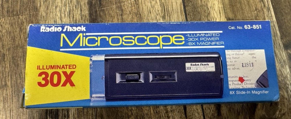 Radio Shack Microscope NIP 30X Illumination