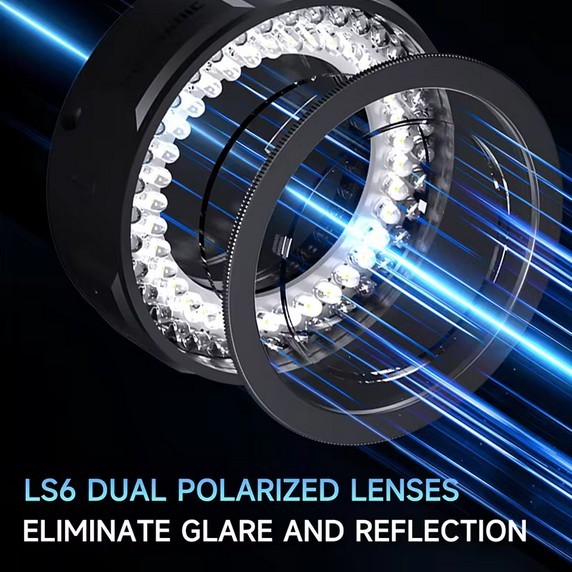 Mechanic Polarized Ring Light LS6 Microscope Anti Glare Lamp 84 LED