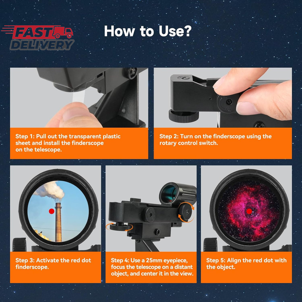 SVBONY Red Dot Finder Scope for Astronomical Telescope Reflex Viewfinder Compati