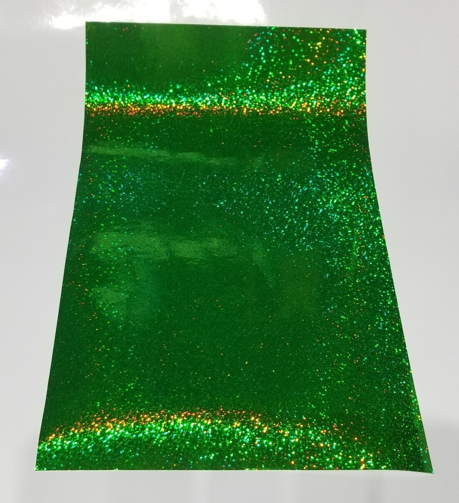 Fluorescent Green Sequin Sign Vinyl 24" x 6 ft