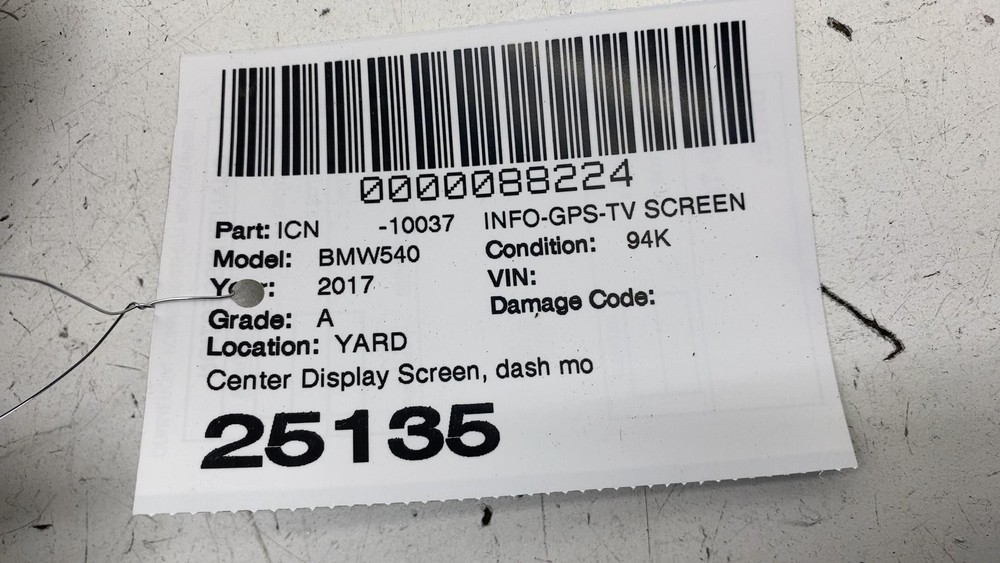 ⭕ 2017-2018 BMW 540i Front Dash Multimedia Navigation Display Screen 681051106