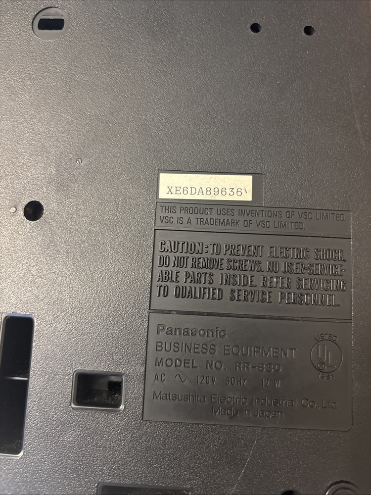 Panasonic RR-830 Dictation Machine Cassette