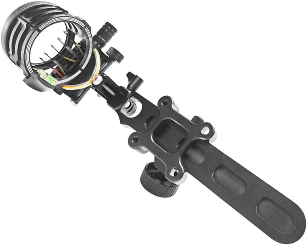 Archery Bow Sight with Aiming Lamp and Micro-Click Adjustments