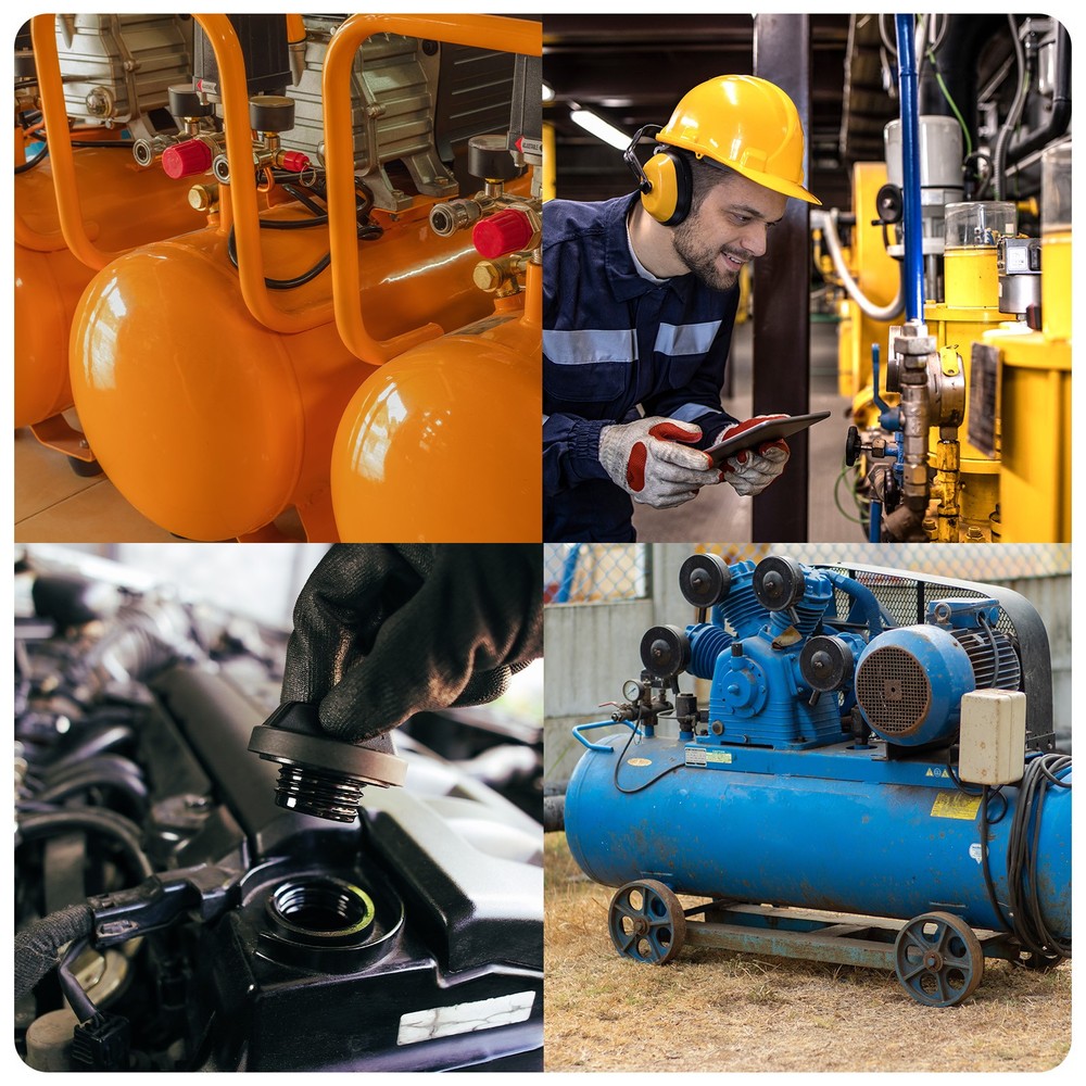 Air Compressor Part 66.5mm OD 48mm ID 1mm Thickness REPLACE Black