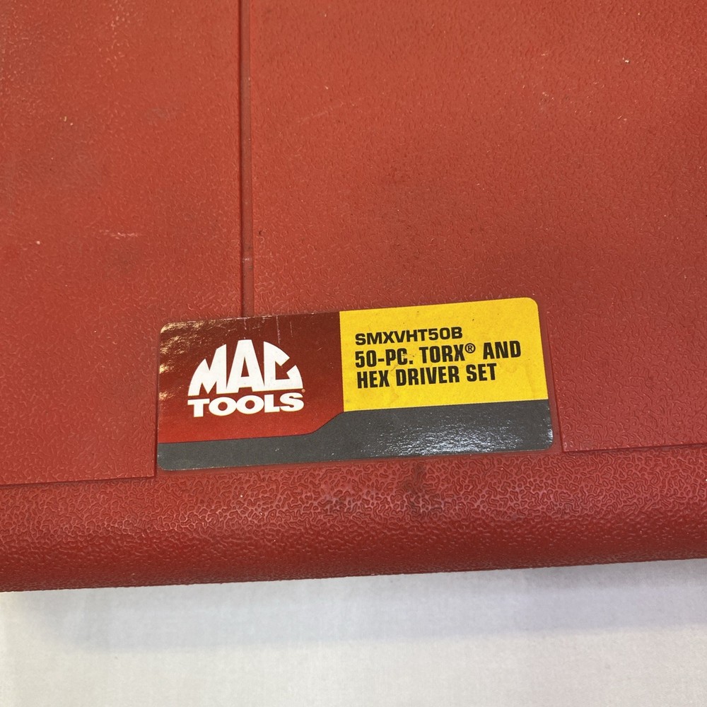 MAC Tools Red Plastic Case ONLY for SMXVHT50B 50-Piece Master Driver Bit Set