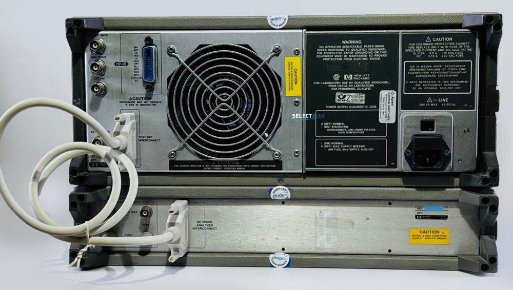 AGILENT (HP) 8753B NETWORK ANALYZER W/OPT. 002 010 & 85046A S-PARAMETER (REF R)