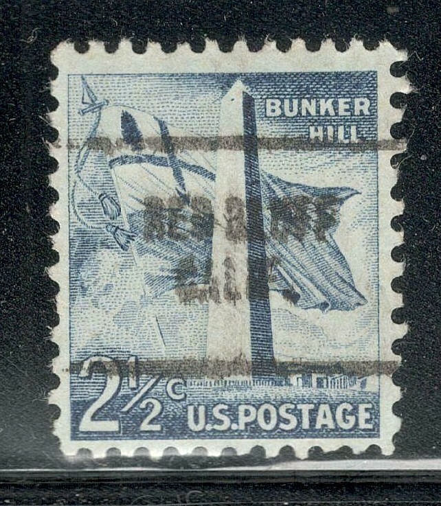 Sc # 1034 ~ 2 1/2 cent Liberty Issue, Precancel, RED BLUFF CALIF.