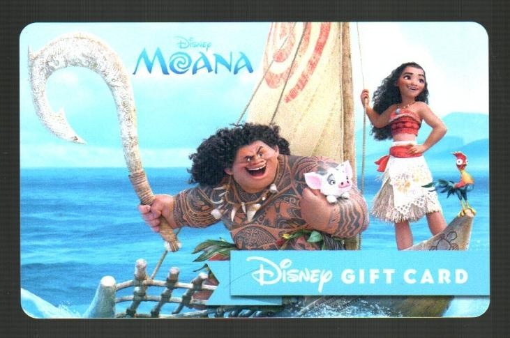 DISNEY Moana ( 2018 ) Gift Card ( $0 )