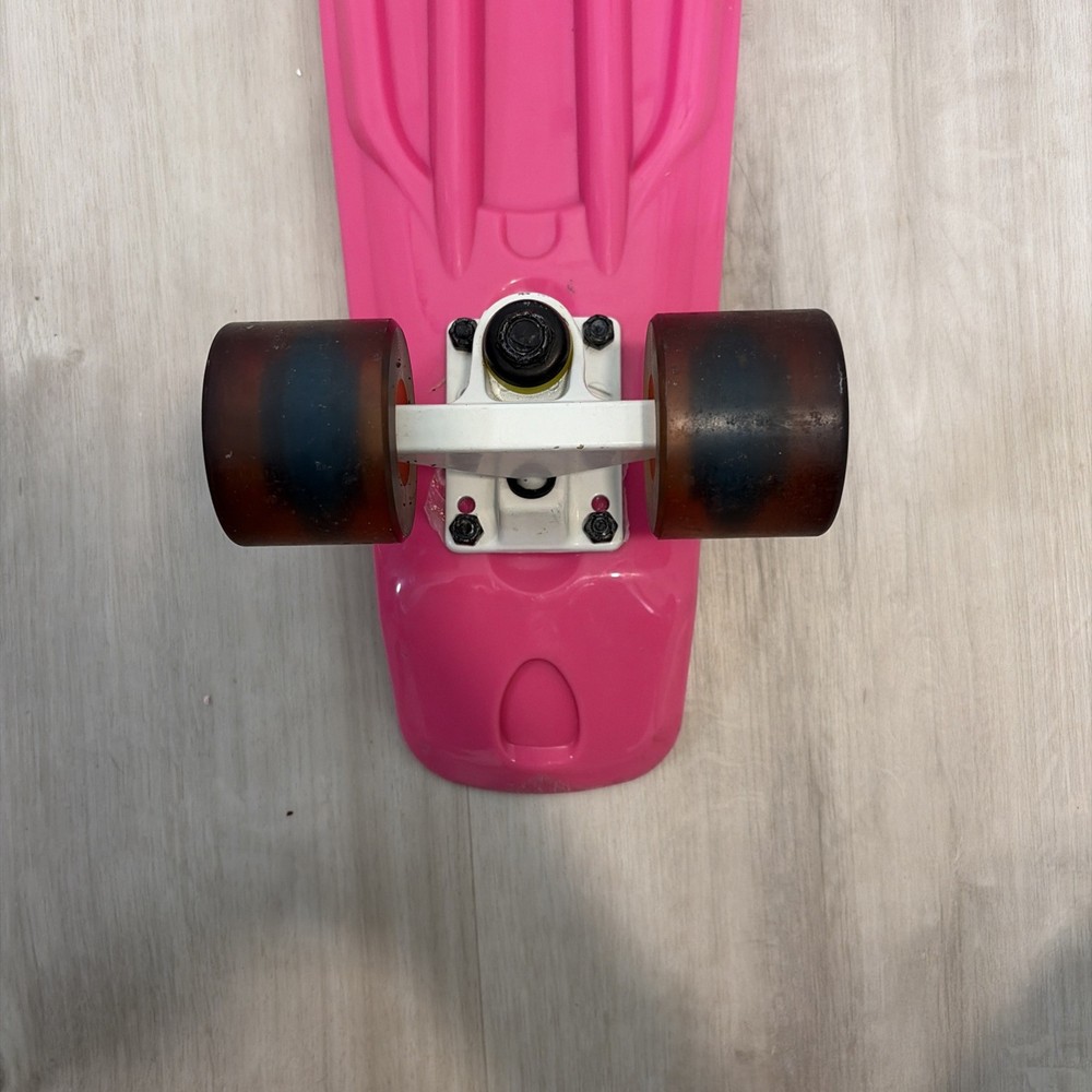 Cal 7 Bright Pink “penny board” with Brown Wheels