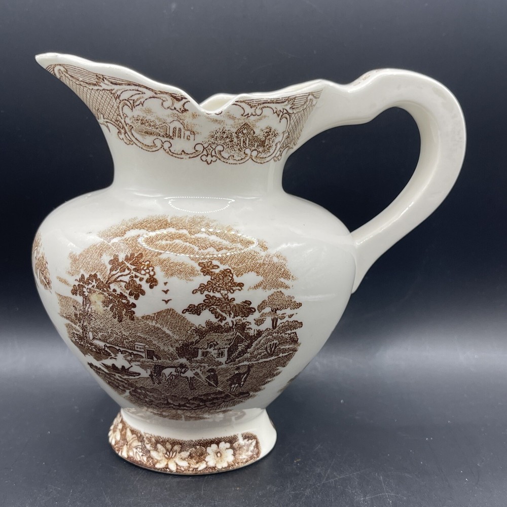 Pitcher Creamer Ceramic Rural Scenic View