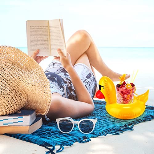 Inflatable Drink Floats Reusable Cute Drink Holder Inflatable Float Cup 12