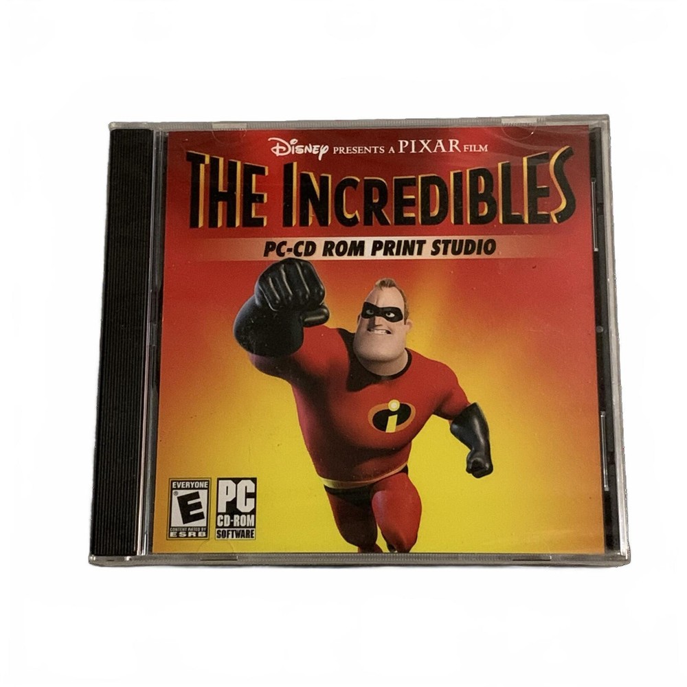 The Incredibles PC-CD ROM Print Studio Software NEW