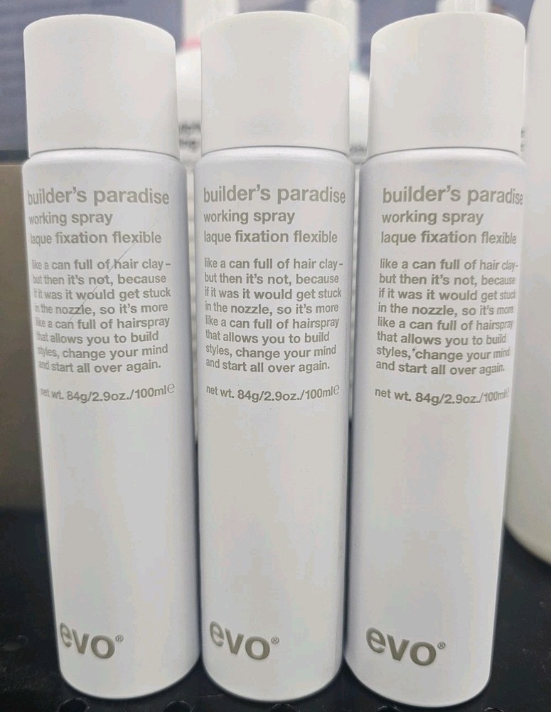 Evo Builder's Paradise Working Spray 2.9 oz - 3 PACK