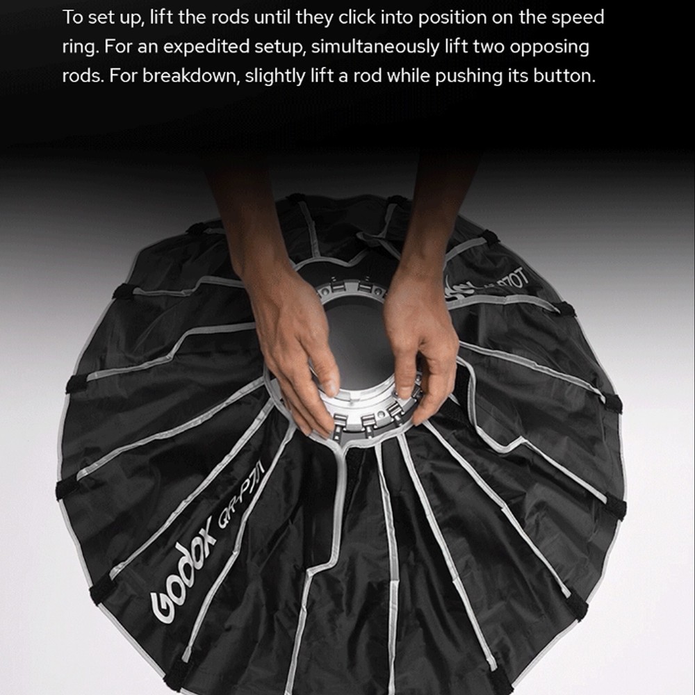 Godox QR-P150T 150cm Parabolic Softbox Quick Release Light Diffuser Soft boxes