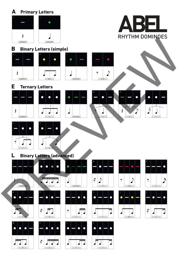 ABEL rhythm dominoes ®️ – CLASSIC DECK™