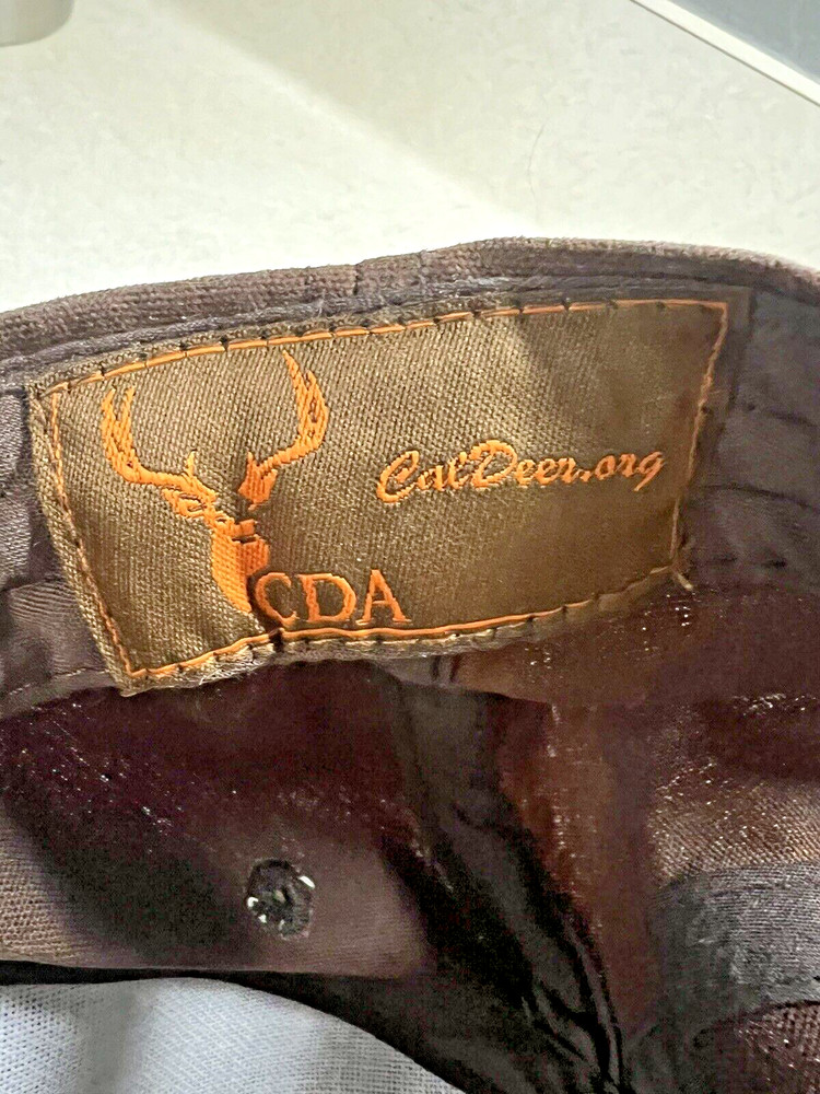 California Deer Association ~ CDA ~ Brown ~ Embroidered ~ Hat