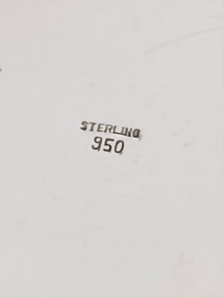 Sterling Hammered 950 Sterling Baby Cup 2 3/8"