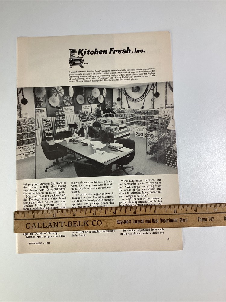 Candy Print Article Original Vtg 1980 Rare VHTF Pixie Kitchen Fresh Haug Chat TN