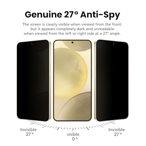 For Samsung [Upgraded 27°] Privacy Screen Protector [2 Galaxy S21 Plus