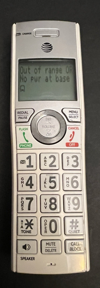 ATT AT&T CL82357 HS Cordless Handset White With Battery Replacement