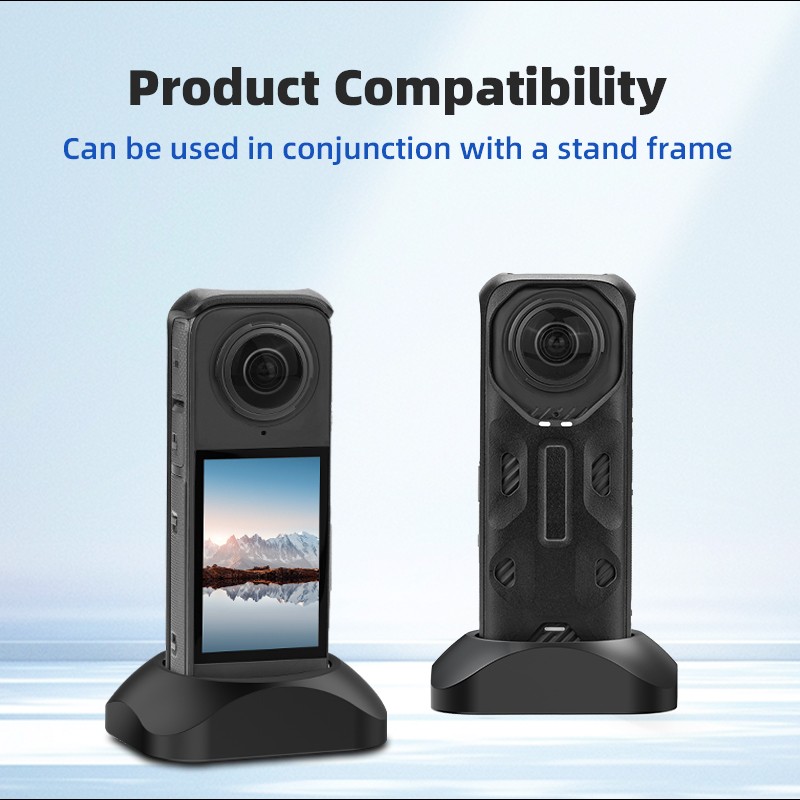 Silicone Stand Base Solid Foundation For Insta360 X4 Action Camera Accessories