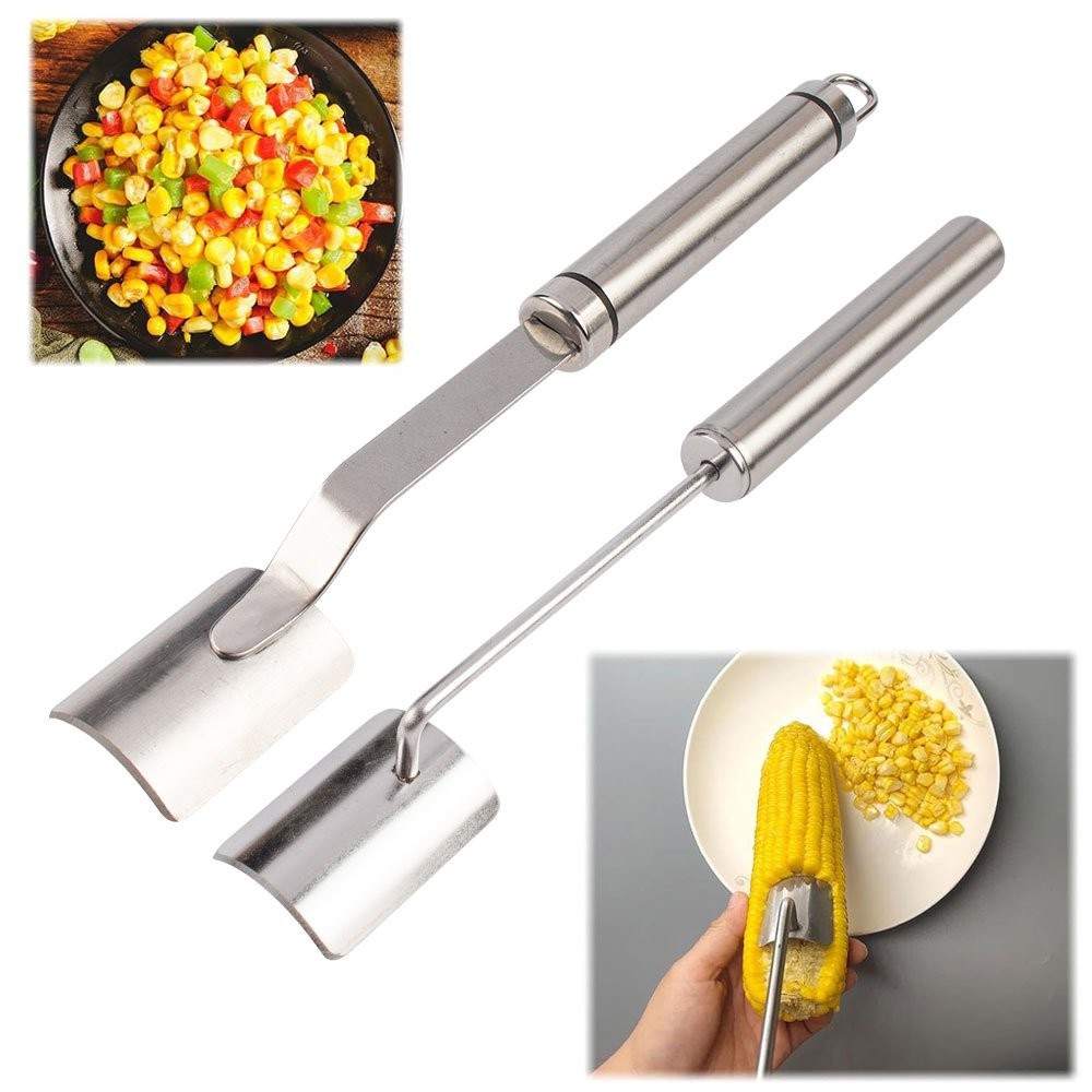 Corn Peeler, Corn Stripper for Corn on the Cob Remover Tools,Stainless Steel TL