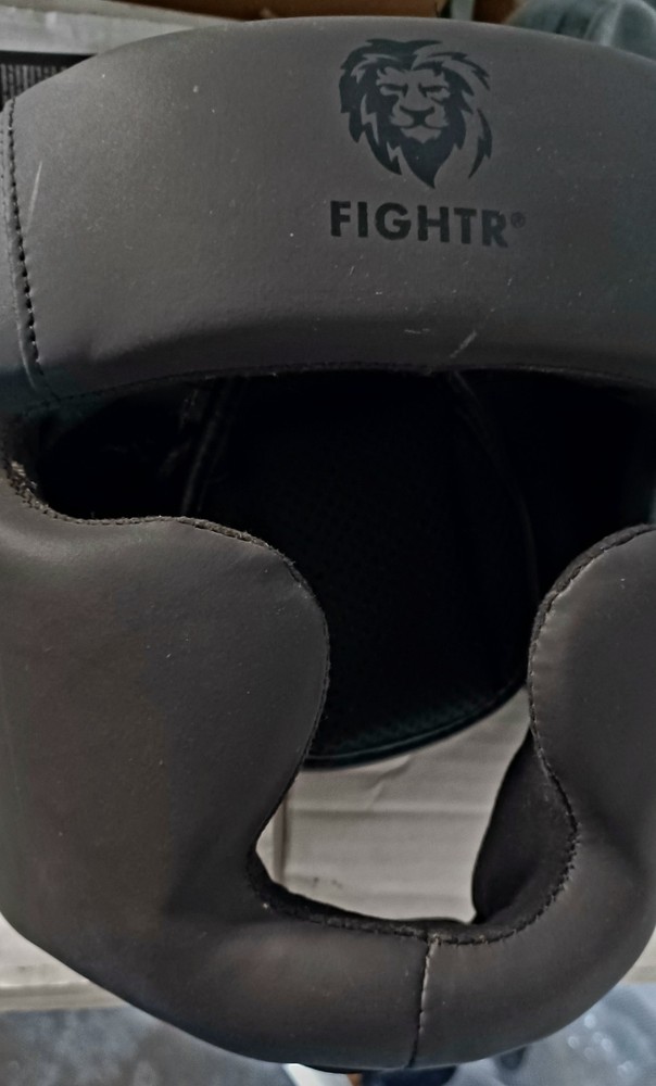Fightr Training Headgear Black/Grey Boxing MMA Protective